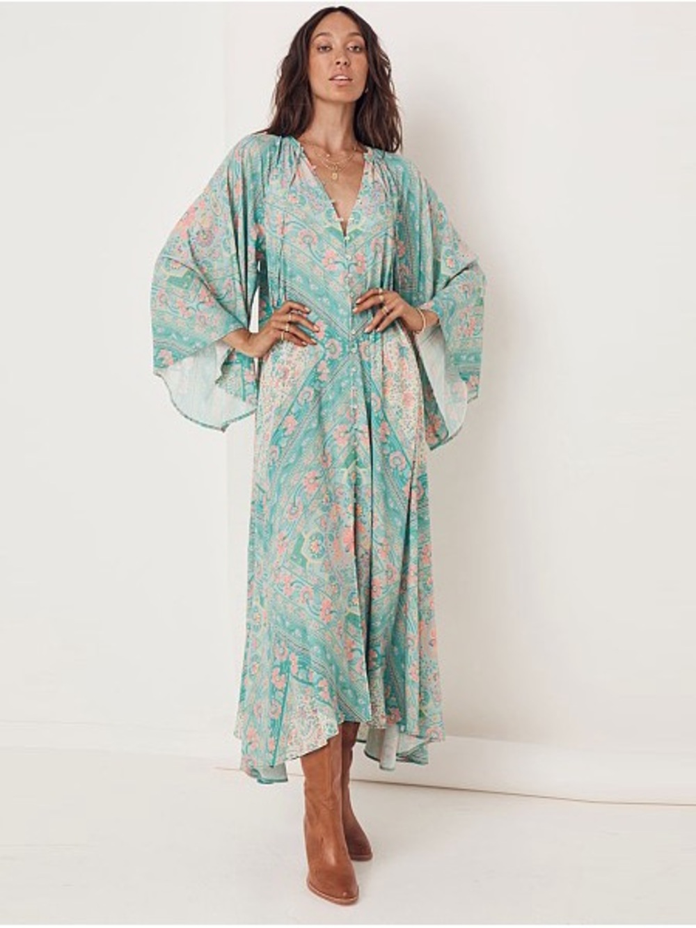 Spell Farrah Half Moon Gown in Small
